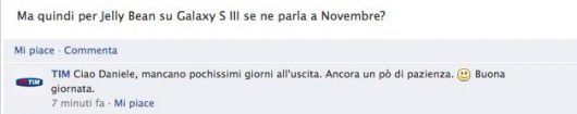 Aggiornamento Galaxy s3 Tim
