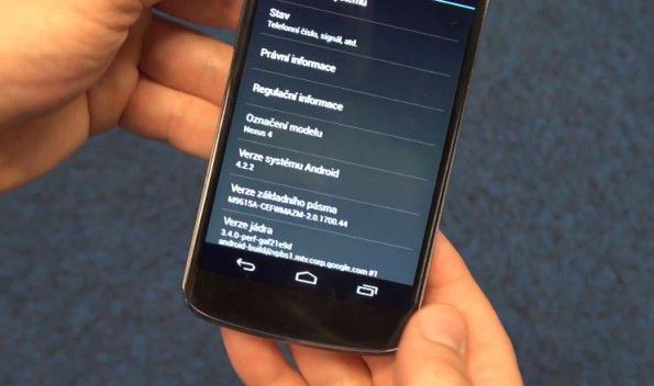Android 4.2.2 in arrivo sull&#8217;LG Nexus 4 e960