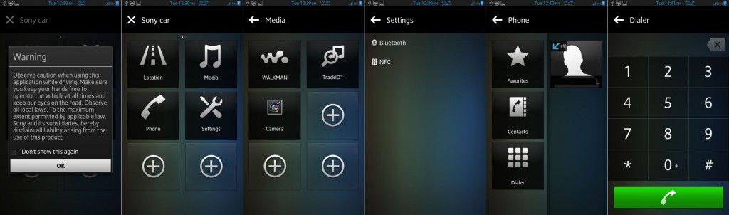 xperia car launcher