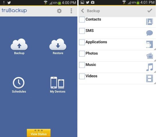 Trubackup-Android-Application