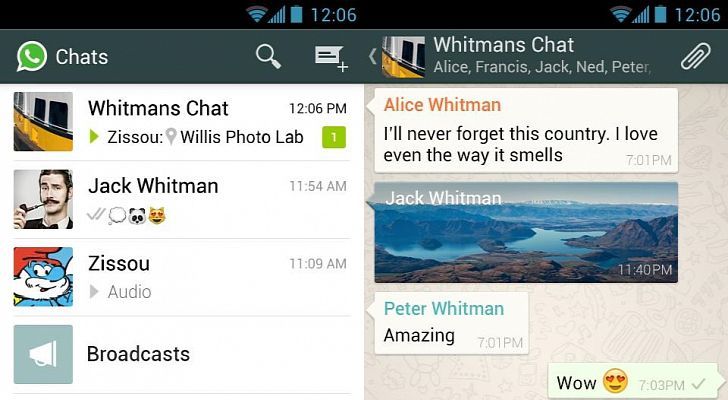 Whatsapp Messenger per Android si aggiorna alla nuova versione 2.11.69
