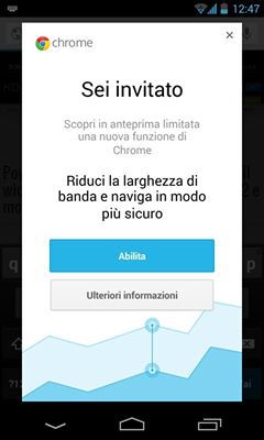 chrome dati tecnoandroid