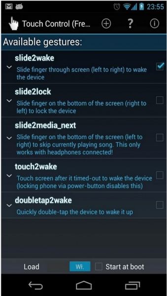 touch control