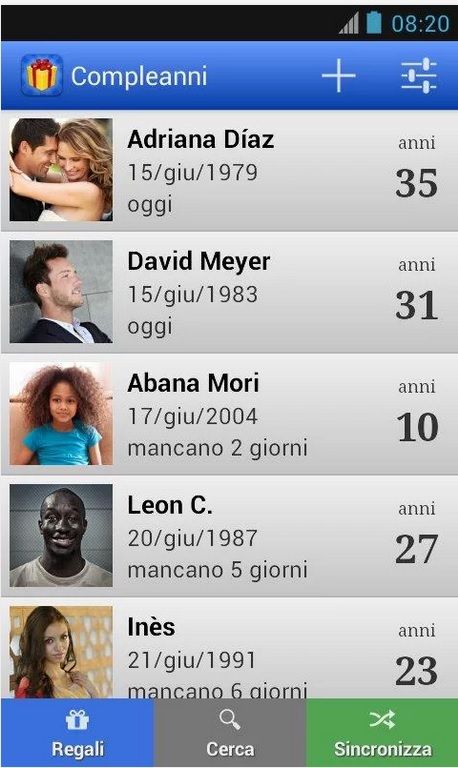 compleanni android