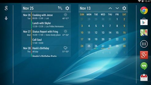 tablet calendar