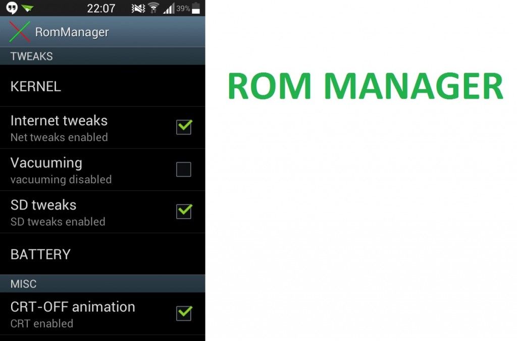 ROM MANAGER