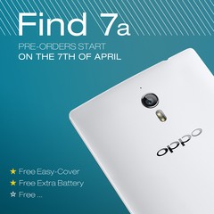 Oppo Find 7a verrà venduto con batteria supplementare e Easy Style cover (solo nel periodo di prevendita)