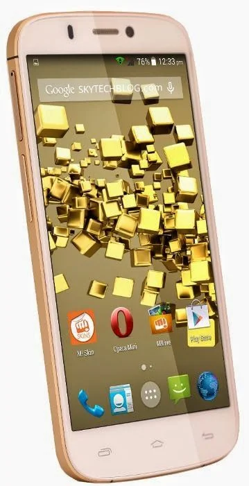 Micromax Canvas Gold A300 Side view