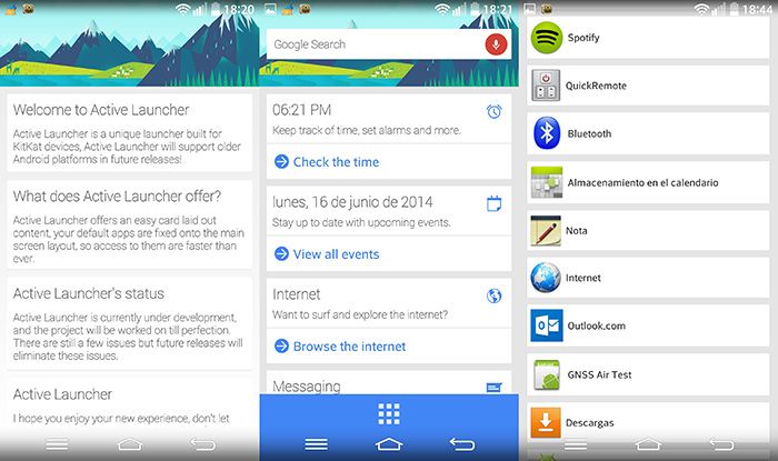 Ecco la prima Beta di Active Launcher: il primo launcher in stile Google Now