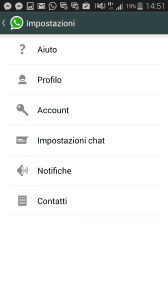 Cambiare suoneria WhatsApp