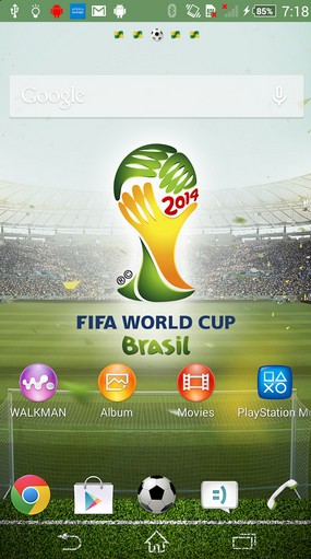 Il tema Sony Xperia World Cup è disponibile nel Play Store