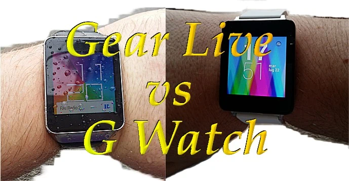 LG G Watch vs Samsung Gear Live confronto tra smartwatch con Android Wear