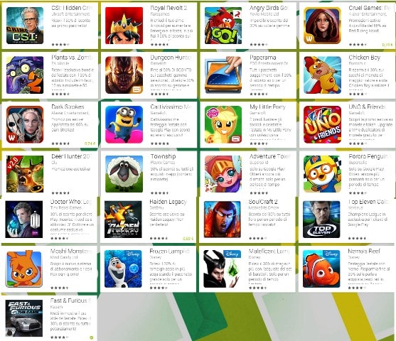 saldi estivi play store giochi
