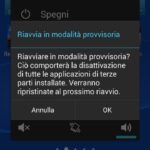 modalità provvisoria sony