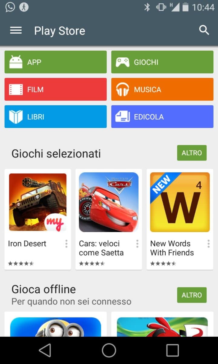 Google Play Store Material Design