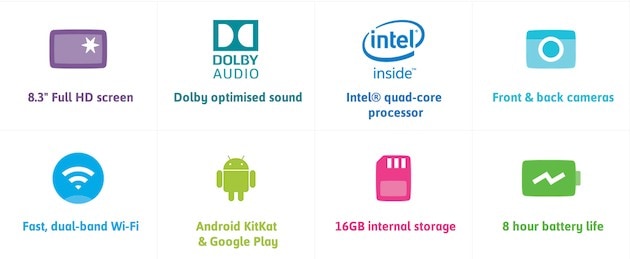 Hudl 2: un nuovo tablet Android con CPU Intel