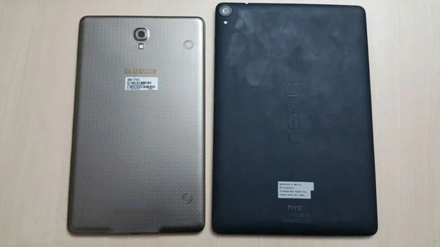 Nexus 9 e galaxy tab s 8.4