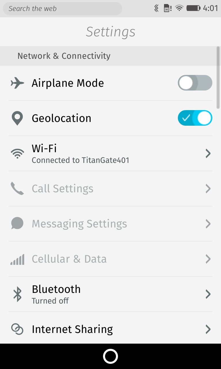 Settings
