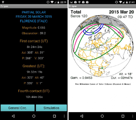 eclissi solare eclipse 1.0 android app