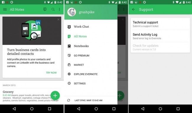 Evernote abbraccia il Material Design