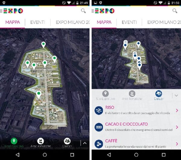 expo 2015 mappa