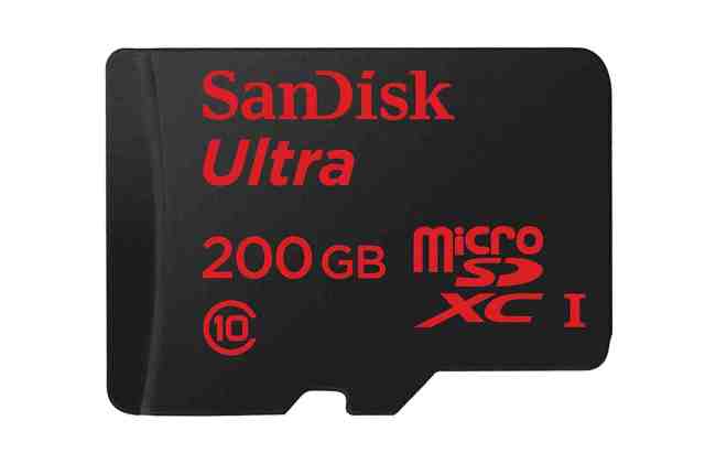 Sandisk 200GB: la microSD più grande al mondo