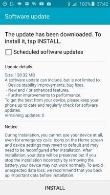 samsung galaxy s6 aggiornamento