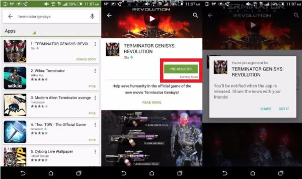 Google Play Store: si possono prenotare le applicazione in arrivo