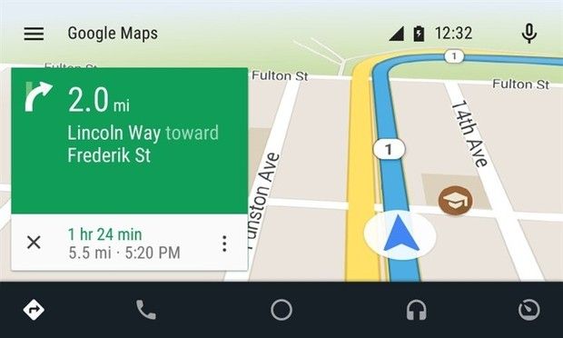 google maps android auto