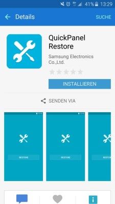 Samsung Galaxy S6 QuickPanel Restore