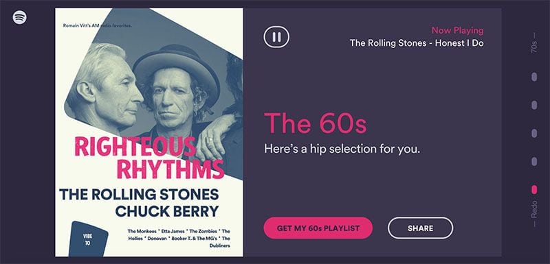 Spotify lancia Taste Rewind per viaggiare nel tempo con la musica