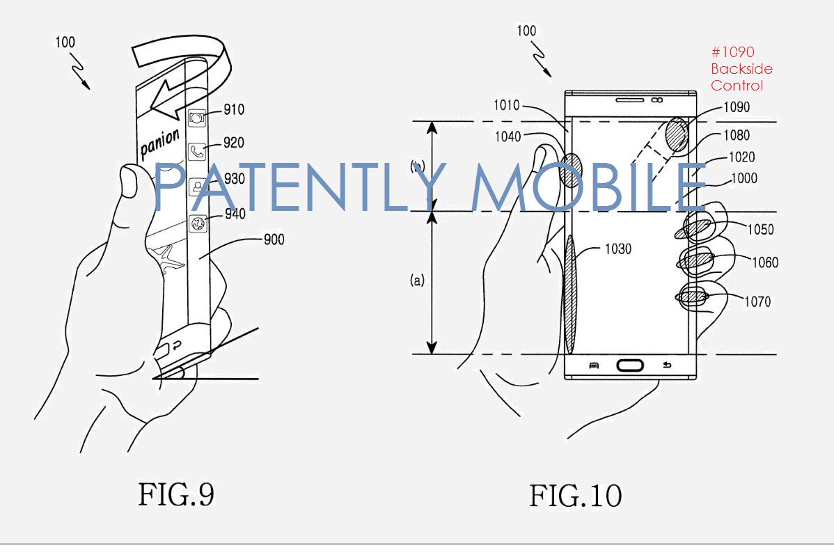Samsung-patent-for-back-touch-controls