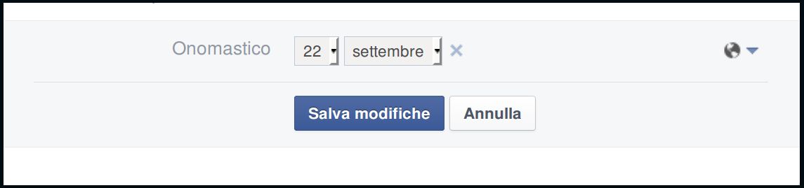 facebook onomastico