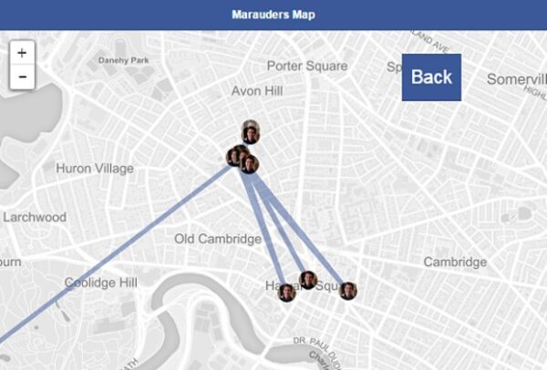 pedinare amici facebook mappa del malandrino