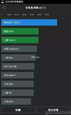 Xiaomi Mi5 Antutu benchmark