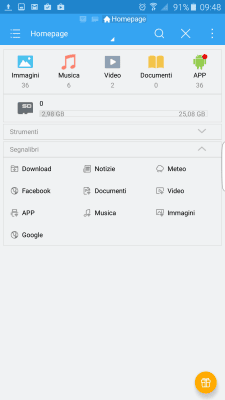 nascondere i file su android