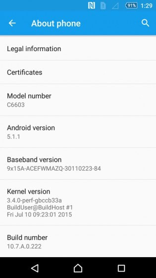 Android Lollipop 5.1.1 in arrivo sui vecchi terminali della serie Xperia Z xperia z