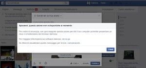 Facebook blocco account