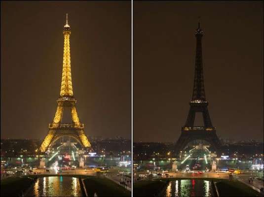 Earth Hour - The Eiffel Tower, Paris