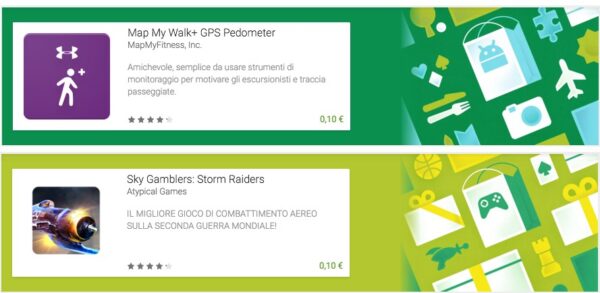 Map My Walk+ e Sky Gamblers disponibili a 10 centesimi sul Play Store