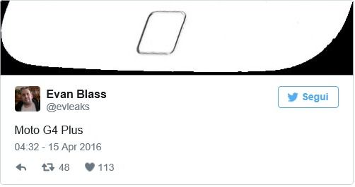 Moto G4 Plus lettore di impronte digitali