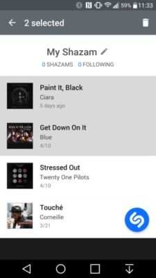 Aggiornamento Shazam
