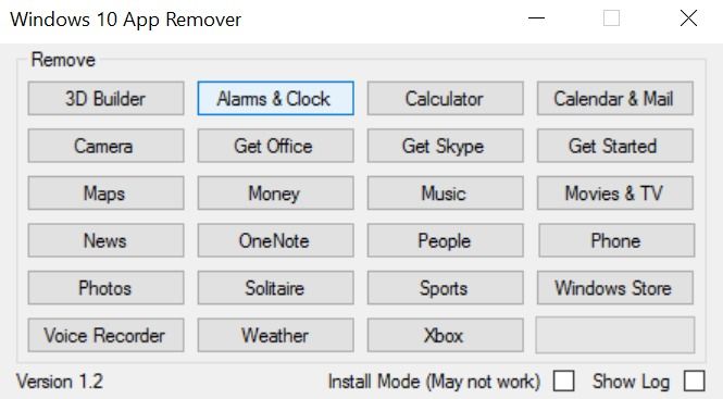 Windows 10 App Remover