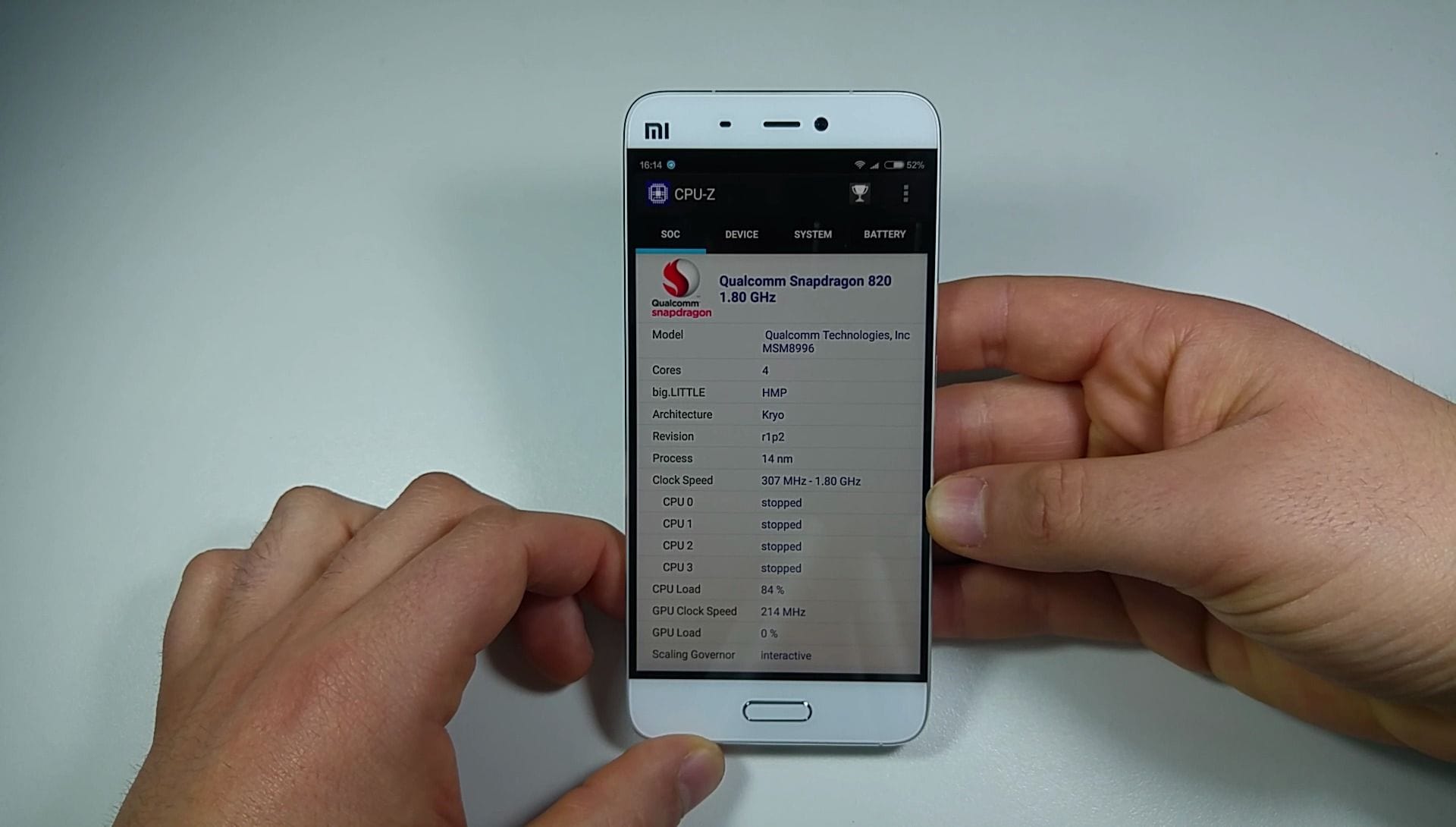 Xiaomi Mi5 cpuz