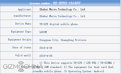Tre smartphone Meizu confermati da TENAA