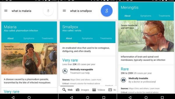 Google ricerca sintomi