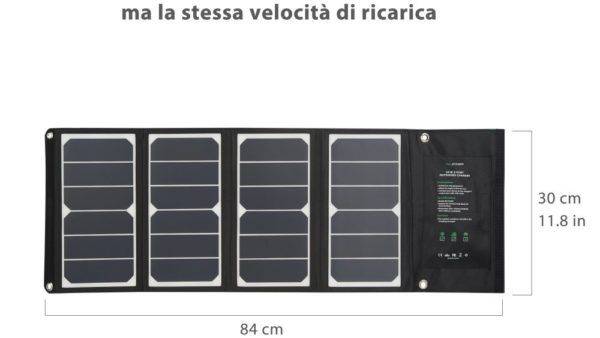 RAVPower 24W Caricabatterie Solare con 3 porte USB, la recensione (7)