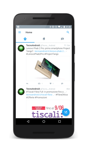 Twitter Material Design