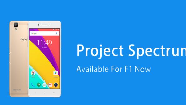 Project Spectrum disponibile per Oppo F1