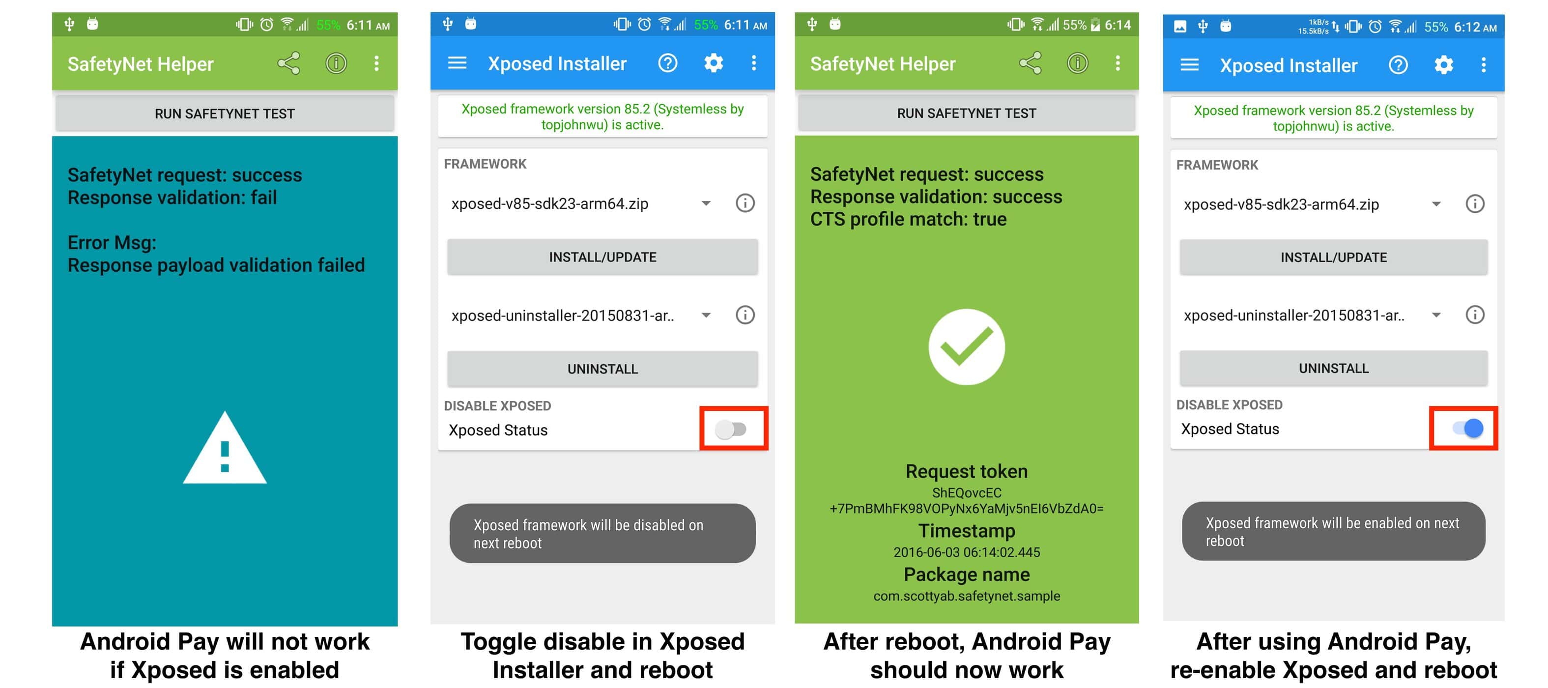 Xposed systemless